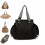 (Black) 2025 New Multi-Function Mommy Tote Bag Lightweight Travel Backpack with Large Capacity & Smart Organizer 1