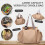 (Black) 2025 New Multi-Function Mommy Tote Bag Lightweight Travel Backpack with Large Capacity & Smart Organizer 4