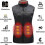 (M, Navy) Heated Vest for Women, Electrically Heated Vest with Warming Function (9 Heating Zones) 2