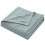 Cooling Cotton Waffles Cooling Sleep Blanket Soft Blanket-Blue 1
