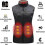 (S, Black) Heated Vest for Women, Electrically Heated Vest with Warming Function (9 Heating Zones) 2
