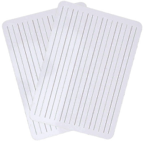 Small Whiteboard with Lines for Students 2Pcs Early Education Tool Individual Practice White Color 2
