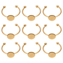 30Stk Ring Basis Gold DIY Ringe Untersetzer Schmuckhalter