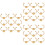 30Stk Ring Basis Gold DIY Ringe Untersetzer Schmuckhalter 6