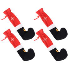 Kerststoel Voeten Sokken Stoelpoten Covers Mooi-Rood 4