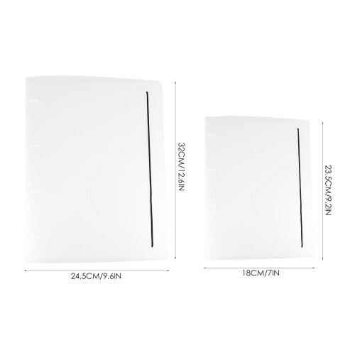Transparente Binder Map Hoes Van PP 2 12,6X9,6X0,9 Inch A5 1