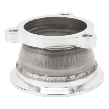 Adaptador de flange para conversor de banda turbo para escapamento automotivo, alta resistência, encaixe perfeito, liga de aço, substituto do