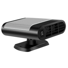 (24V, Gray) 2025 Upgraded Car Heater Defroster, Portable Car Heaters 12V/24W Powerful Car Fan With Cooling and Heating, Quick Heat and Low Noise
