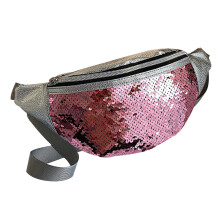 Sequins Fanny Pack for Women Men, Sparkling Design Polyester Lining Waist Bag with Adjustable Strap, Retro and Stylish Waterproof Construction Crossbo