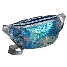 Sequins Fanny Pack for Women Men, Sparkling Design Polyester Lining Waist Bag with Adjustable Strap, Retro and Stylish Waterproof Construction Crossbo