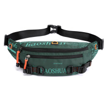 Customized Grebest Waist Bag, Waterproof Nylon Material, Ergonomic Design, Convenient Headphone Jack, Stylish Accessory, Multi-pocket Layout, Adjustab