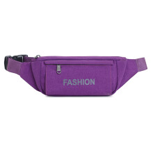 Fashionable Fanny Pack, Travel Crossbody Waist Bag with Adjustable Strap, Multi-Functional Waterproof Nylon + Canvas for Outdoor Activities, Hands-Fre