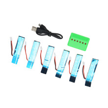Batteria per elicottero RC da 3.7V 520mAh 30C, per XK K110S & V977, color blu