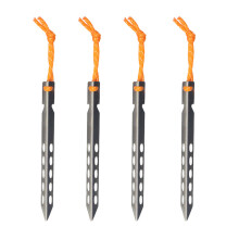 Ultra-lightweight Titanium Tent Stakes, V-Shaped Design for Secure Ground Penetration, Perfect For Outdoor Camping and Backpacking (160mm)