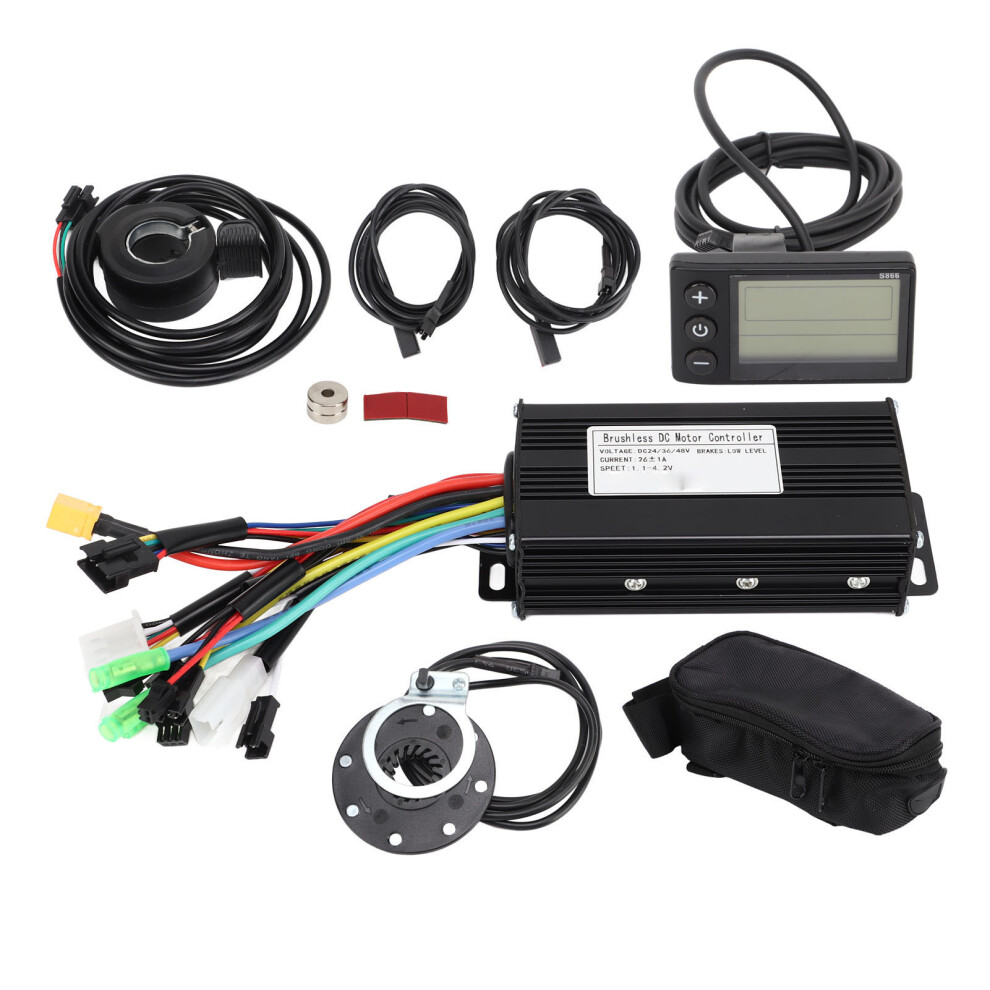 Electric Vehicle Upgrade Set, Waterproof Controller 24V/36V/48V Lcd Display Panel Heat Dissipation Design For Steady Speed Sensitive Control Wide 9482828749698