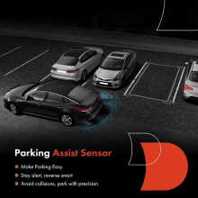 Sensore di assistenza al parcheggio per paraurti auto, funzione di misurazione della distanza, protegge la carrozzeria dai graffi per una retromarcia