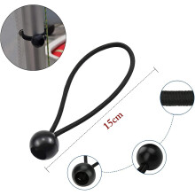 Cordes élastiques robustes à boule pour bâche, idéales pour sécuriser le chargement, pour abris extérieurs. Réutilisables et faciles à