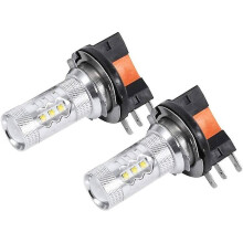 Phares antibrouillard pour une conduite en toute sécurité, lentille convexe pour une concentration optimale de la lumière, boîtier métallique à