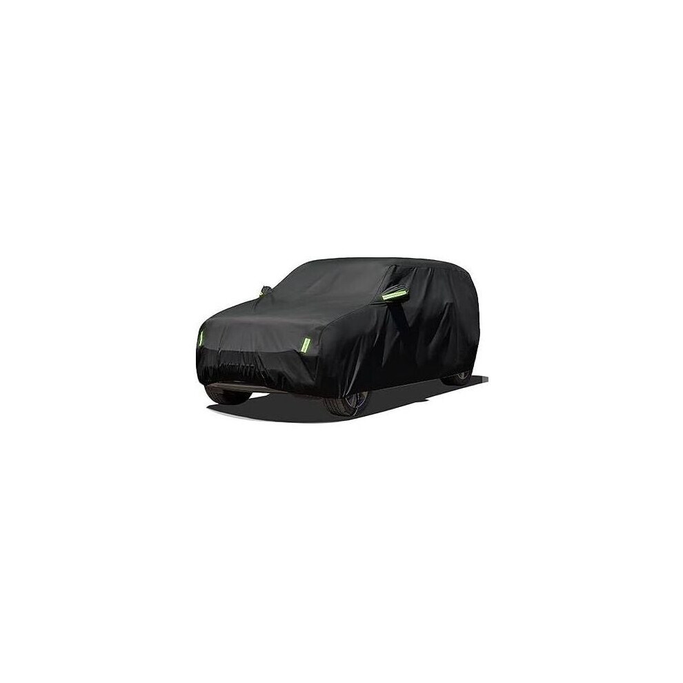 Heavy-Duty Car Cover, Waterproof Car Covers With Windproof Straps, Custom-Fit Design For All Weather Protection - Snowproof Frostproof Heavy-Duty 9448196451656
