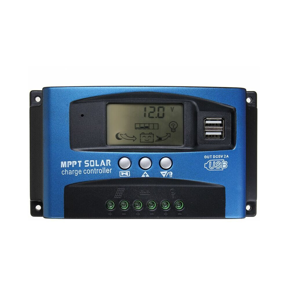 Effortless Solar Control, Upgraded Solar Controller With Auto Parameter Adjustment Dual Usb Ports For Reliable Charging, 30A Mppt Ensures Safe And 9405630307962