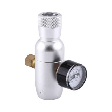 Luchtaire Mini Keg Dlúth, Rialtóir CO2 Nuálach Grúdaireachta Baile & Dáileadh Dí le Rialú Brú Beacht 0-60PSI, Alúmanam Anóidithe