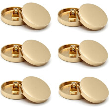 Fashion Modeling Metal Flat Button, Stylish Design Alloy Shank Buttons for Crafting, Repair & DIY Design, Golden Surface Without Burrs, Smooth