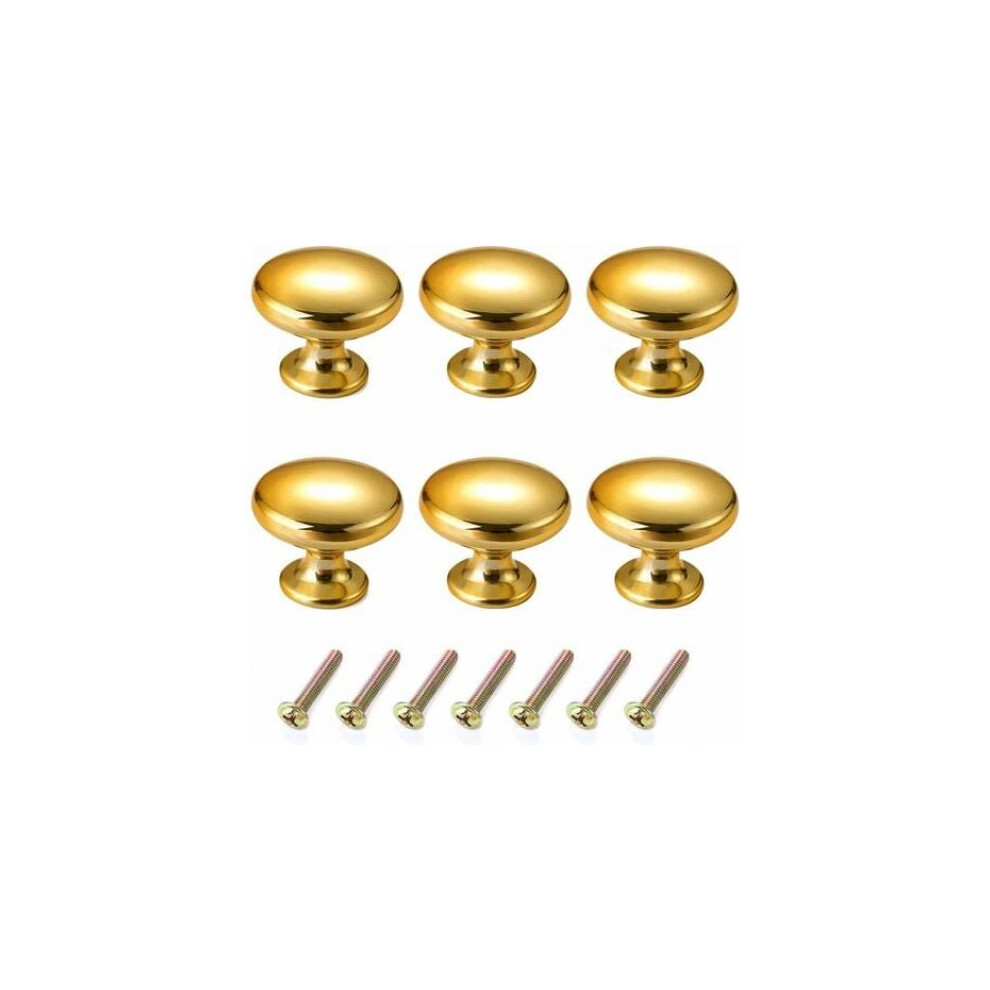 Zinc Alloy Cabinet Knob With Polished Brass Finish, Strong Corrosion Resistance And Metal Distressing Look, Single Hole Center Ideal For Replacing 9358999310053