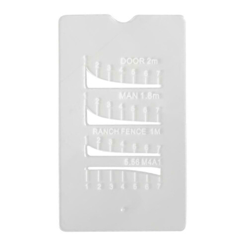 (Small Rectangle) Micro Range-R Card Flexible Rangefinder Card for Outdoor Huntings