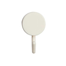 (1pcs,White)Self-Adhesive Utility Hooks, Cute Decorative Wall Mount Hats Towels Key Hooks, Storage Hook for Home Kitchen Bathroom Office