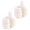 (White 2pcs) 2pcs Creative Thumb Wall Hook, Multifunction Self-Adhesive Cable Organizer Clips, Cute Thumb Holder for Desk Wall Key 1