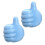 (Blue 2pcs) 2pcs Creative Thumb Wall Hook, Multifunction Self-Adhesive Cable Organizer Clips, Cute Thumb Holder for Desk Wall Key 1