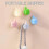 (Blue 2pcs) 2pcs Creative Thumb Wall Hook, Multifunction Self-Adhesive Cable Organizer Clips, Cute Thumb Holder for Desk Wall Key 4