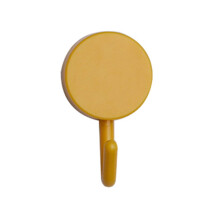 (1pcs,Yellow)Self-Adhesive Utility Hooks, Cute Decorative Wall Mount Hats Towels Key Hooks, Storage Hook for Home Kitchen Bathroom Office