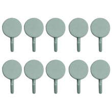 (10PCs,Light Blue)Self-Adhesive Utility Hooks, Cute Decorative Wall Mount Hats Towels Key Hooks, Storage Hook for Home Kitchen Bathroom Office