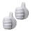 (Grey 2pcs) 2pcs Creative Thumb Wall Hook, Multifunction Self-Adhesive Cable Organizer Clips, Cute Thumb Holder for Desk Wall Key 1
