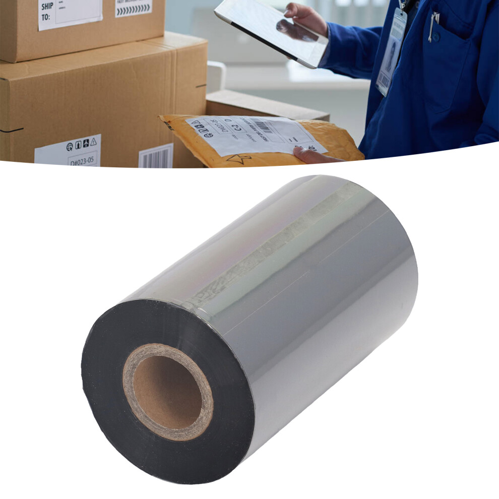 Resin Thermal Transfer Ribbon 300M 110Mm Self-Adhesive Label Printing Black 9391371039104