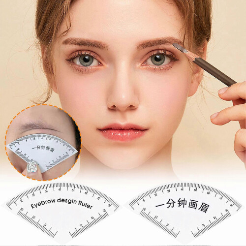 (1pc) Fast Drawing Eyebrow Ruler Microblading Mapping Tool Eyebrow Shaping Makeup Drawing Guide Ruler 1