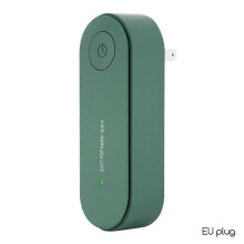 (EU plug, Green) Ultrasonic Mite Remover - Intelligent Wireless Mite Cleaner with Low Noise, Plug-in for Effective Mite Control
