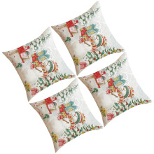 Snowman Print Pillowcase, Decorative Cushion Covers-Style 3