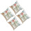 4PCS Pillowcase Christmas Holiday Linen Pillow Covers-Style 1 1