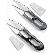 HAN-LBG Bonsai Pruning Scissors 2Pcs, Mini Pruner Shears & Sewing Snips for Bud Leaves Flowers Stitch Embroidery Knitting DIY Crafts