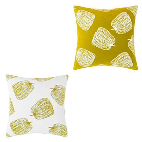 2PCS Pillowcase Autumn Pumpkin Throw Pillow Covers 45x45cm-A02