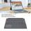 Ultra Slim Bluetooth Wireless Notebook Keyboard with Touchpad, Black 3