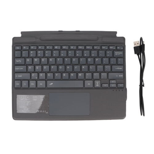 Ultra Slim Bluetooth Wireless Notebook Keyboard with Touchpad, Black 1