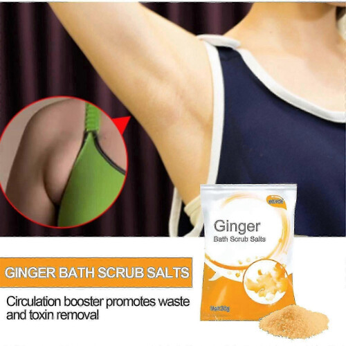 (30g-3pcs)Leke  Ginger Lymphatic Bath Salt 1