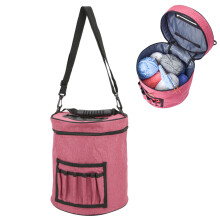 Tragbare Basteltasche, wasserdichtes Material mit verstellbarem Schultergurt, Mehrfachtaschen für bequeme Aufbewahrung, Organizer für Strickgarn,