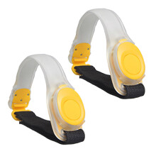 Brazalete reflectante ajustable de PVC con LED, correa de muñeca iluminada de alta visibilidad para viajes y camping, fácil de usar, ultraligero y