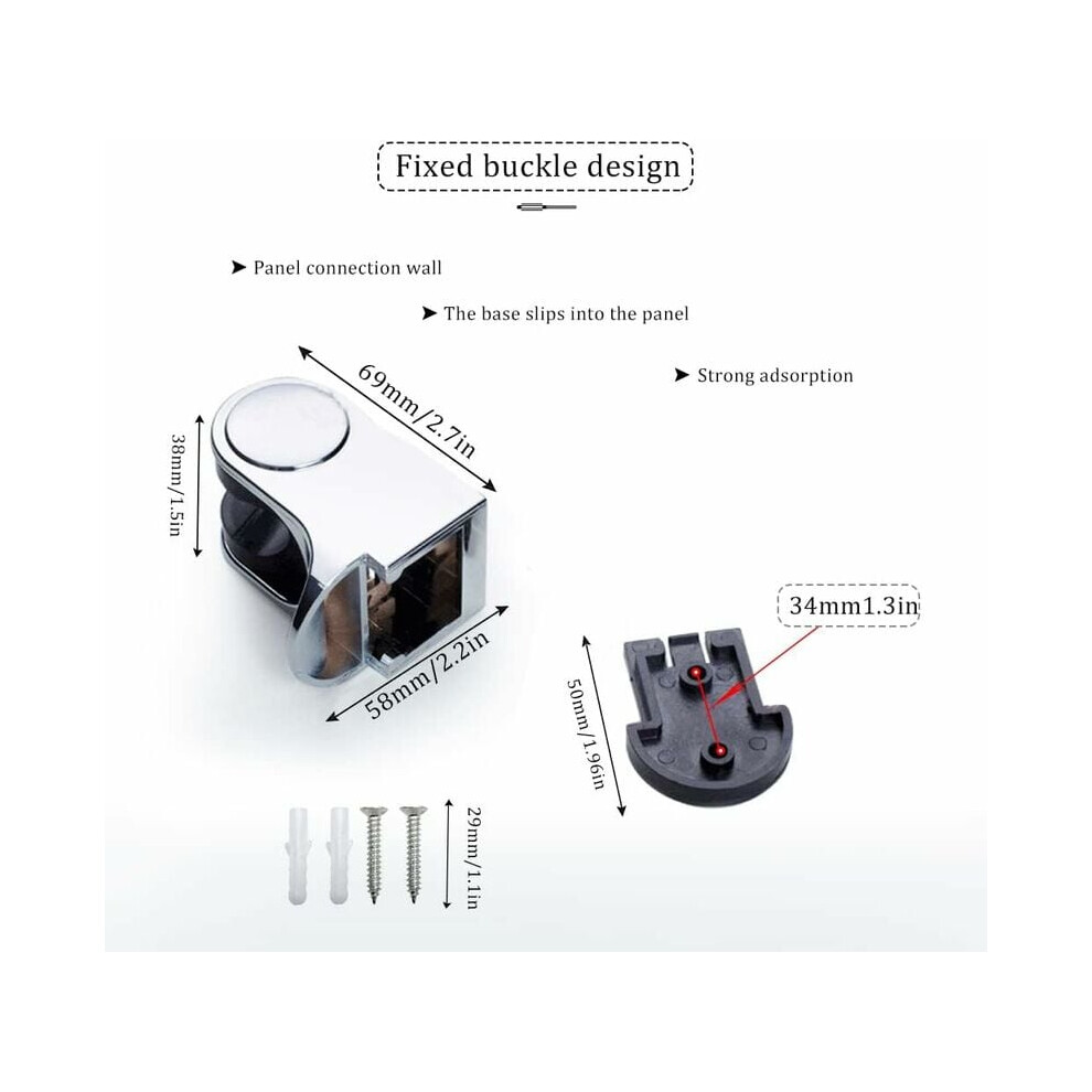 Shower Bracket With Adjustable Angle For Pets Children And Family, Abs Plastic Wall Mount Screw Installation Swivel Adjustable Handheld Shower Head 9169997262110
