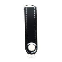 Organizador de chaves com mecanismo de travamento seguro, porta-chaves dobrável compacto em liga de alumínio, elegante organizador de chaves de