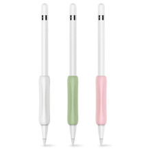 Holdbar silikonegummi, kompatibel med Apple Pencil 1. og 2. generation, ergonomisk stylusgreb, 3-pak silikonehylster med ergonomisk design, dobbelt